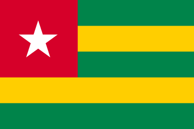 トーゴ共和国の国旗